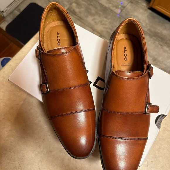 Brand new, never used Aldo double monk strap shoes size 9.5. - Picture 2 of 7